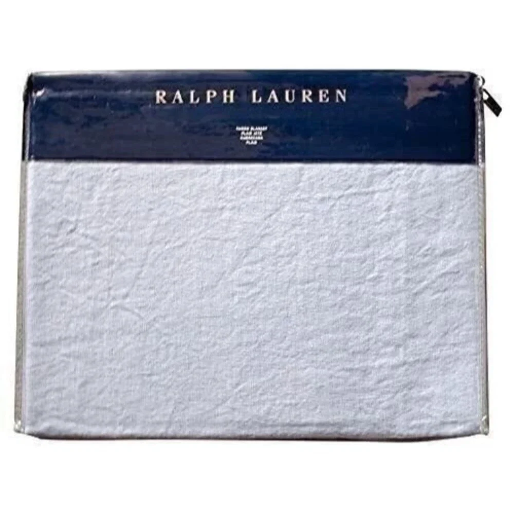 Ralph Lauren Home Meadow Lane Britt Linen Throw Blanket